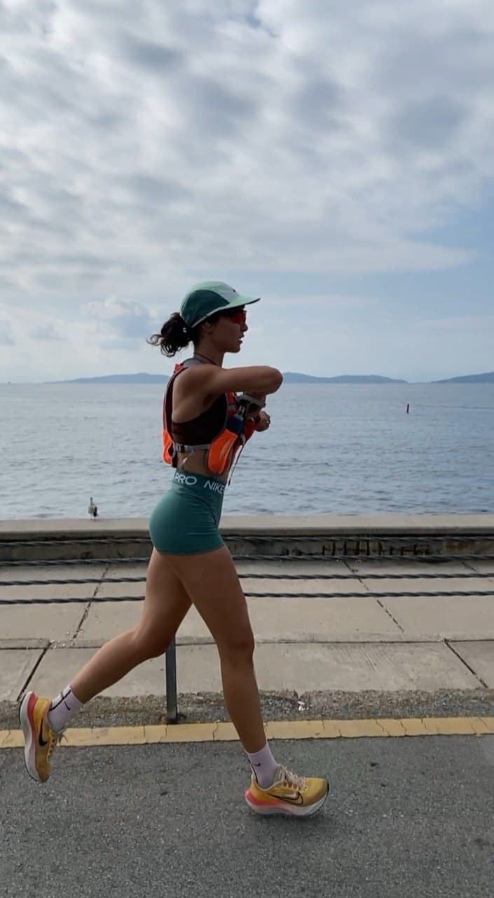 Personal training session outdoors